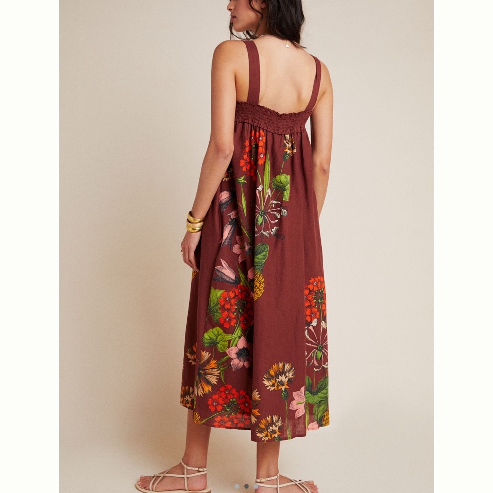 Maeve Anthropologie Beaujardin EUC Multicolor Floral Maxi Dress - Picture 3 of 8